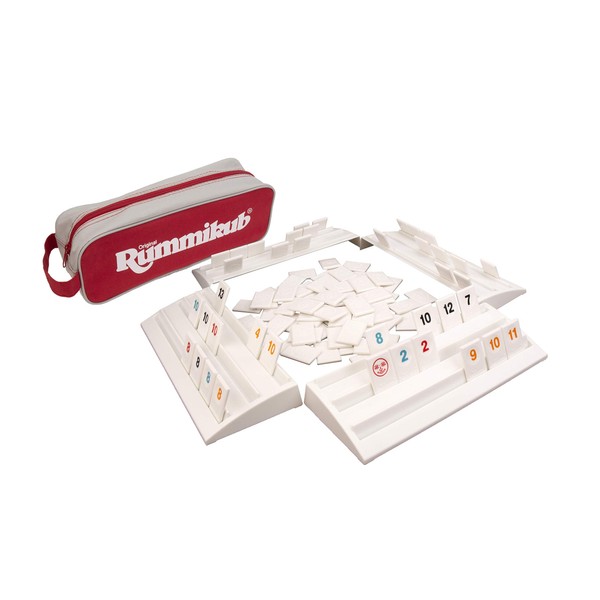 Rummikub - The Complete Original Game With Full-Size Racks and Tiles in a Durable Canvas Storage/Travel Case by Pressman - 