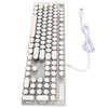 Blue Switch Mechanical Keyboard 104 Keys Backlight Ergonomic Retro Steampunk