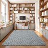 Flagover 5x7 Grey Washable Area Rug for Bedroom Living Room,
