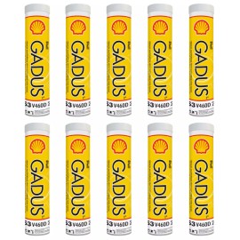 Shell 10 Pack Shell Gadus S3 V460D #2 Grease; 550027657; (10) 14oz tubes