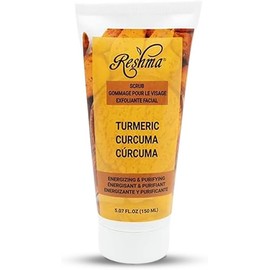 Reshma Beauty- Exfoliante de cúrcuma Limpiador facial y corporal de doble acción Suave para todo tipo de pieles y pieles apagadas H