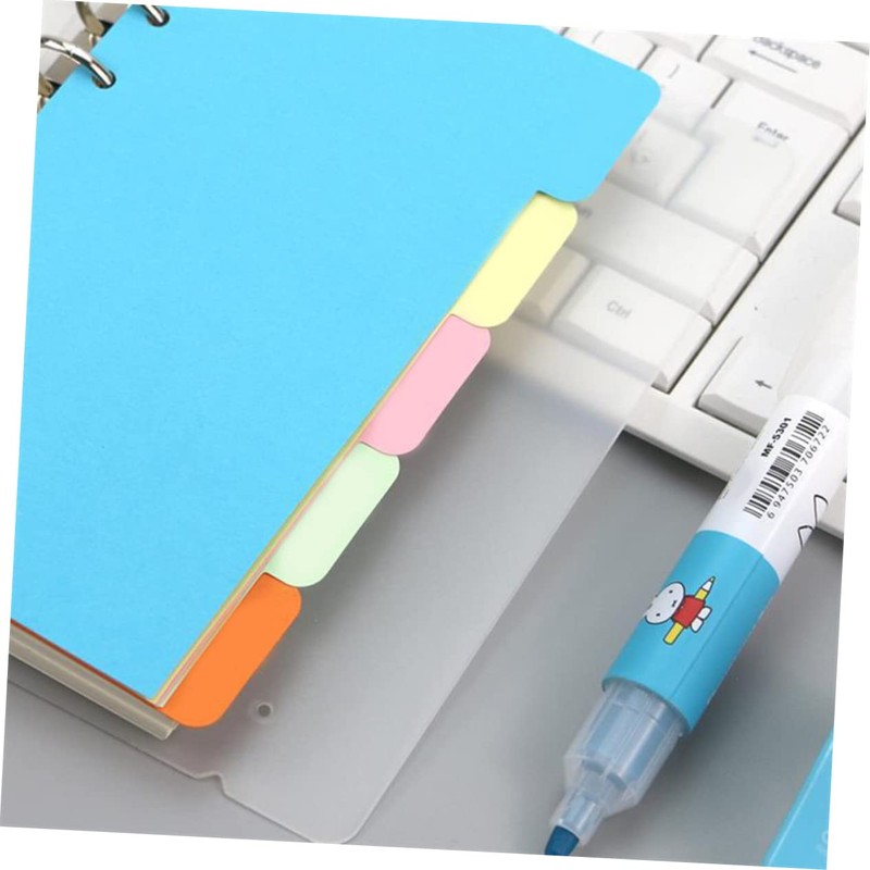 Operitacx A5 Binder Inserts Colorful Index Tabs Easy to Use