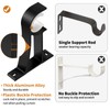 KOLAKO Curtain Rod Bracket, 12 Pack Heavy Duty Curtain Rod