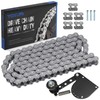 YOXUFA 415H Chain 110L Links with Motorized Bike Chain Tensioner