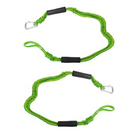 Marine Bungee Dock Lines, Boat Dock Rope, Jet Ski Accessories with Stainless Clip for Jet Ski/SeaDoo/Yamaha WaveRunner Kayak Pontoon Boat Dinghy (4 Feet, Green)