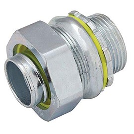 RACO 3408-8 Connector, Liquid Tight, Straight, Flex and Type B Flex, Uninsulated, 2-Inch,Gray