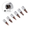 TOP-VIGOR 6Pcs Phillips Bit Socket, 1/4" Drive x PH1-PH3, FD4-FD7