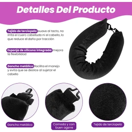 Yakite Tubos para Cabello Sin Calor,4Pcs Heatless Curls con Gorro de Satin para Dormir y Bufanda de Seda Suave,Rizador de Cabello sin Calor para La Mayoría de Los Peinados(Negro)