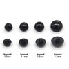 USOSOU 100PCS 10mm Black Safety Eyes Buttons Plastic Solid Domed