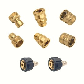 8pcs Adapter Kit, Quick Connect Kit Pressure Washer Adapter, Garden Hose Quick Connect Fittings, Connect The High Pressure Washer