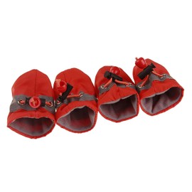 GabeFish Anti Slip Dog Socks Shoes Adjustable Drawstring Boot Paw Protectors for Small Medium Pets Cats Orange 2X-Large