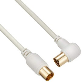 OHM 4K8K 2C I-L Type 5m ANT-C5S2SL-W TV Cable