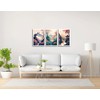 DKORARTE Set of 3 A4 Wall Pictures Decorative Modern Living