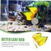 ToppetPro [2Pack] Upgraded Twin Beta Leaf Bed Fish Resting Leaf
