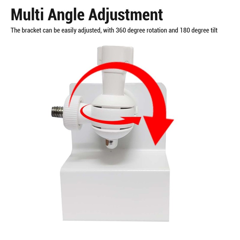 Mini Gutter Mount, Mounting Kit with Adapter, Adjustable Gutter Mount