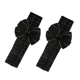 zaoalife 2 PCS Seat Belt Pads,Seatbelt Shoulder Pad,Black Seatbelt Cushion Car Seat Belt Covers with Cute Bow Soft Auto Seat Belt Cover Protect Your Neck and Shoulders