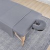 Tenger Home Set of 3 Fitted Sheet Headrest Cover Microfibre