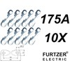 KFZ-Autoteile Express Pack of 10 30A-175A 32V Max Copper Strip