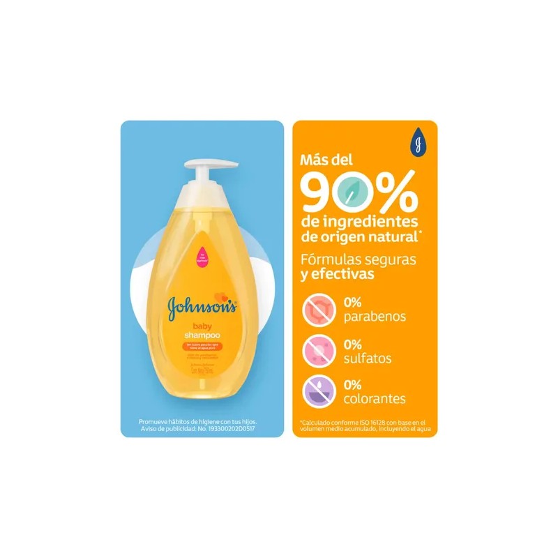 Shampoo Para Bebé Johnson's Original 750 Ml