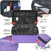 Kinston Large Capacity Travel Cosmetic Bag, Purple