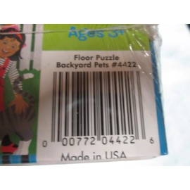 MELISSA & DOUG- #4422 BACKYARD PETS 2' X 3' FLOOR PUZZLE- NEW