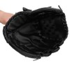 PVC Thicken Baseball Glove Training Competition Gloves for Adults Children(Black