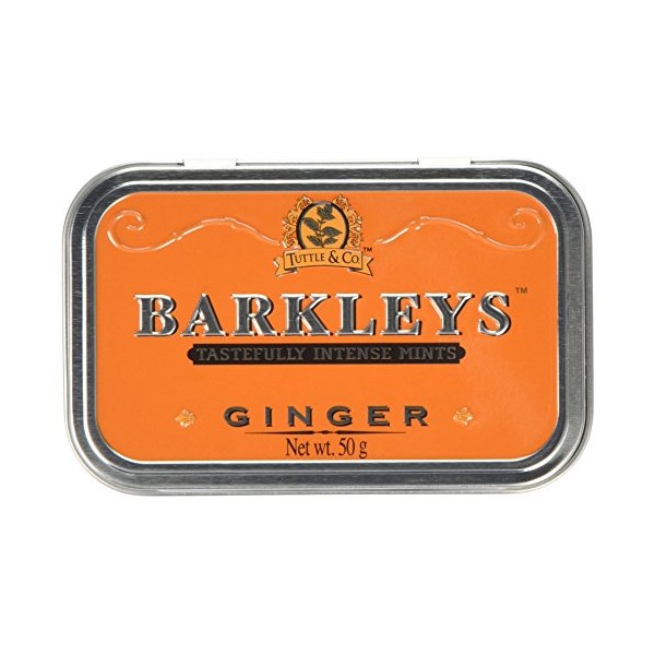 Barkleys Mints Ginger Tastefully Intense Mints Tins 50 g