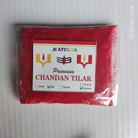 60 grams Red laal chandan tikka sandalwood powder tilak forehead puja hawan rituals sindoor mang tika powder wedding bridal decor