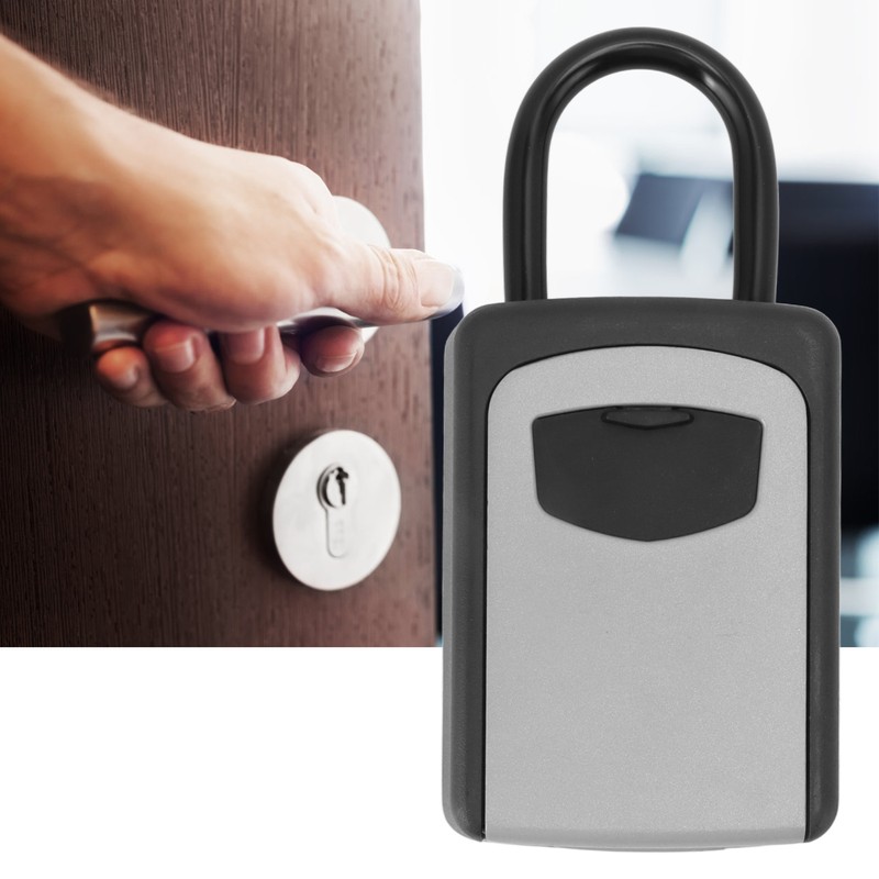 Key Lock Box Large Capacity Wall Mounted Resettable 4 Digit