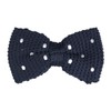 Allegra K Knit Bowtie, Bowtie, Ribbon, Polka Dot Pattern, Wedding,