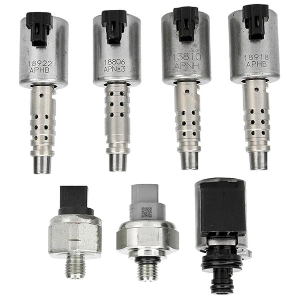 MACHSWON Transmission Solenoid Pressure Sensor, 7pcs RE0F10D JF016E JF017E, Compatible