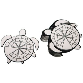 S&S Worldwide Velvet Art 3-D Turtle, 6-3/4" x 6-1/2" Size, Pack of 24