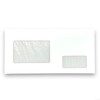 Envelope with 2 Windows, Western 6, Glassine Window, with Pattern,