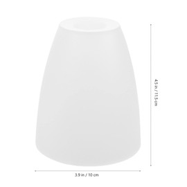 Minkissy 2pcs Small Lamp Shades Replacement Horseshoe Lampshade Chandelier Shade Pendant Lamp Cover for Torchiere Floor Table Wall Lamp White