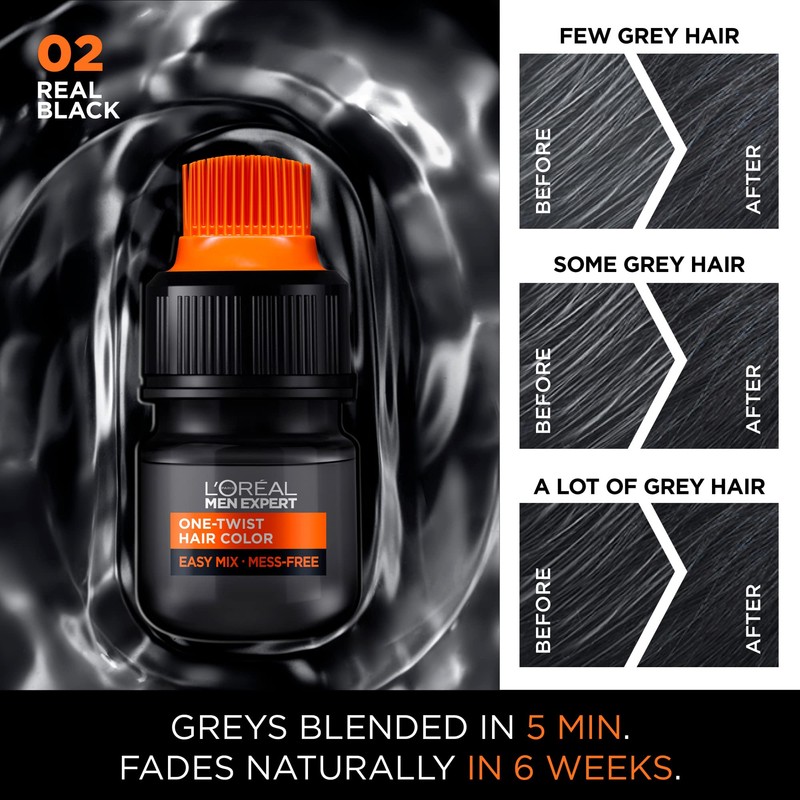 Men Expert One Twist Hair Color for Men, 2 Real