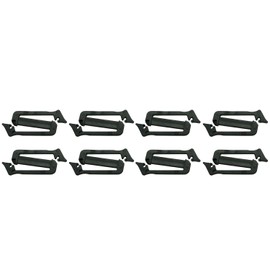 JCBIZ 8pcs Webbing Connecting Clip Black 25mm/ 1 Inch Webbing Connecting Clips Strap Buckle Tri Glides Slides Backpack Bag Clip
