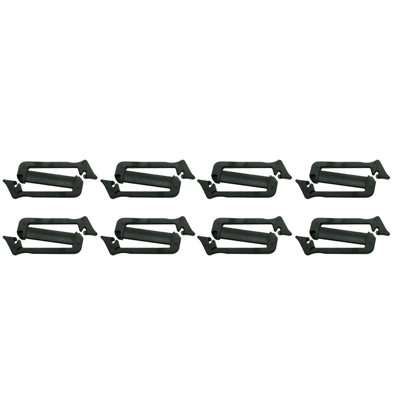 JCBIZ 8pcs Webbing Connecting Clip Black 25mm/ 1 Inch Webbing