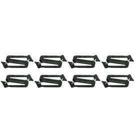JCBIZ 8pcs Webbing Connecting Clip Black 25mm/ 1 Inch Webbing Connecting Clips Strap Buckle Tri Glides Slides Backpack Bag Clip