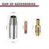 ARCCAPTAIN for MB15 15AK MIG Welding Gun Kit .030" Contact