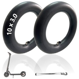2 Pack 10x3 Inner Tubes, 80/65-6 Scooter Tire Tube, 10 Inch Tube with 90 Degree Replacement for 255x80, 80/65-6.5, 90/65-6.5, 10x3.0 Electric Scooter Tire