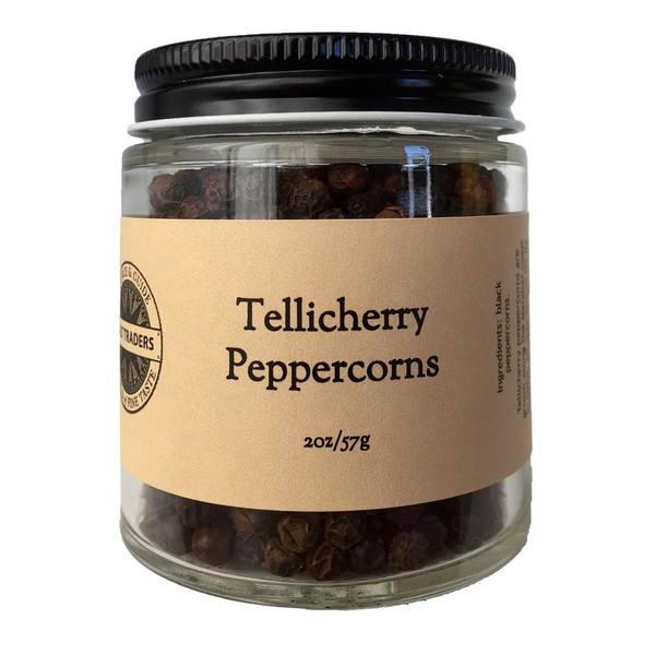 SALT TRADERS Tellicherry Indian Black Peppercorns - 2 oz Net