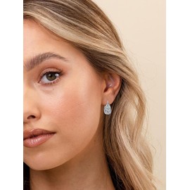 Moonstone Silver Chunky Hoop Earrings for Women 925 Sterling Silver Star and Moon Hollow Out Boho Jewellery Gifts