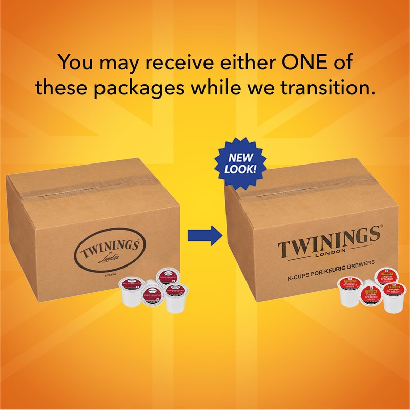 Twinings English Breakfast Black Tea K-Cup Pods for Keurig, 56