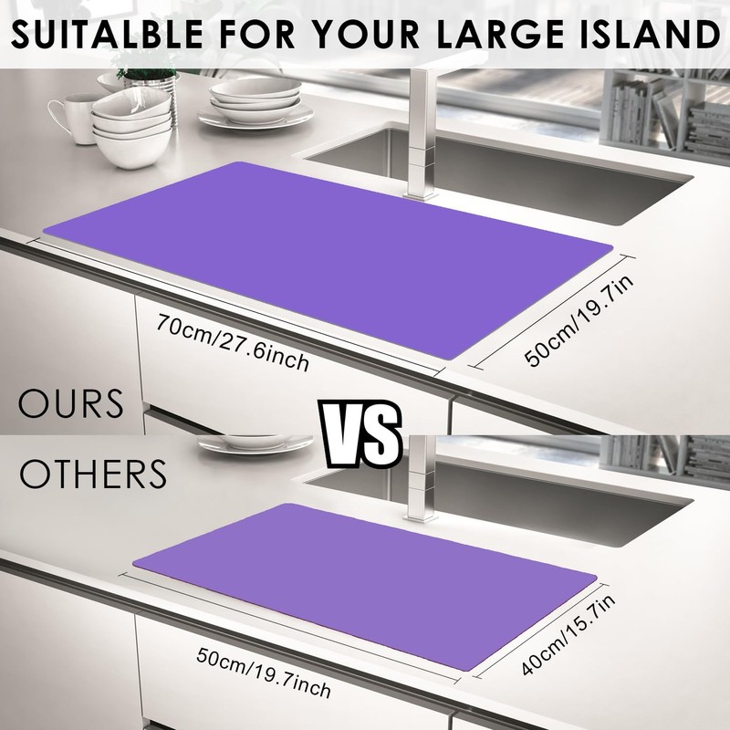 Extra Large Silicone Mats for Kitchen Counter, 27.6'' x 19.7''