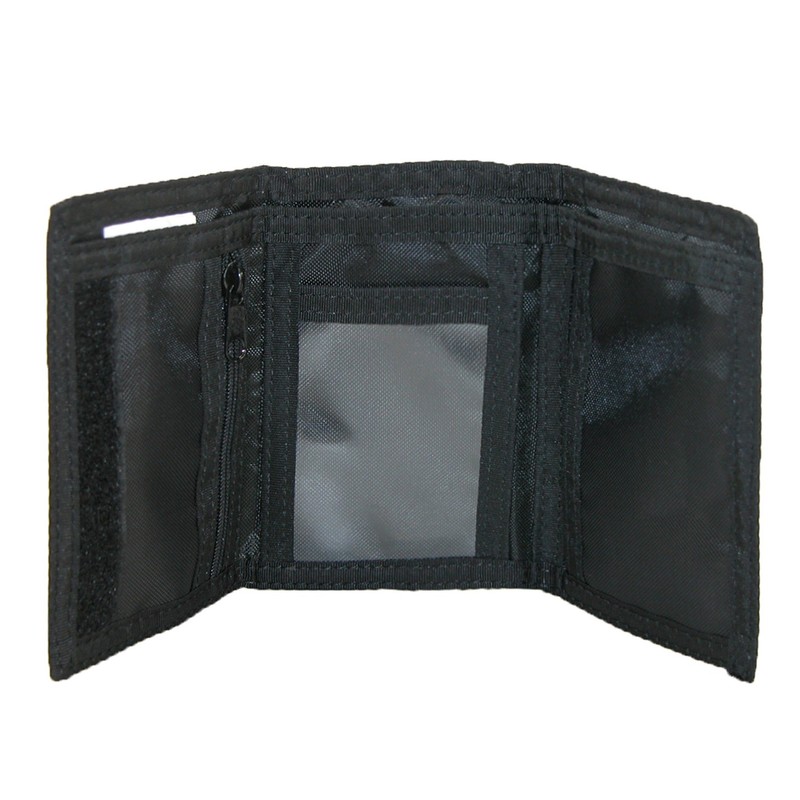 Dickies Men's Nylon Trifold Wallet, Black Fabric, One Size