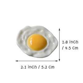 4 Pcs Cute Poached Egg Hair Clips Egg Yolk Barrettes Non-Slip Hairpins for Women and Girls Small Hair Accessories
