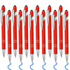 12 Pcs Blue Ink Ballpoint Pen with Stylus Tip, 1.0