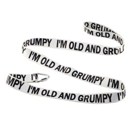 Funny Dog Leash I'm Old And Grumpy Dog Leash Walking Training Dog Leashes Dog Owner Pet Lover Gift (I'm Old And Grumpy-WH)