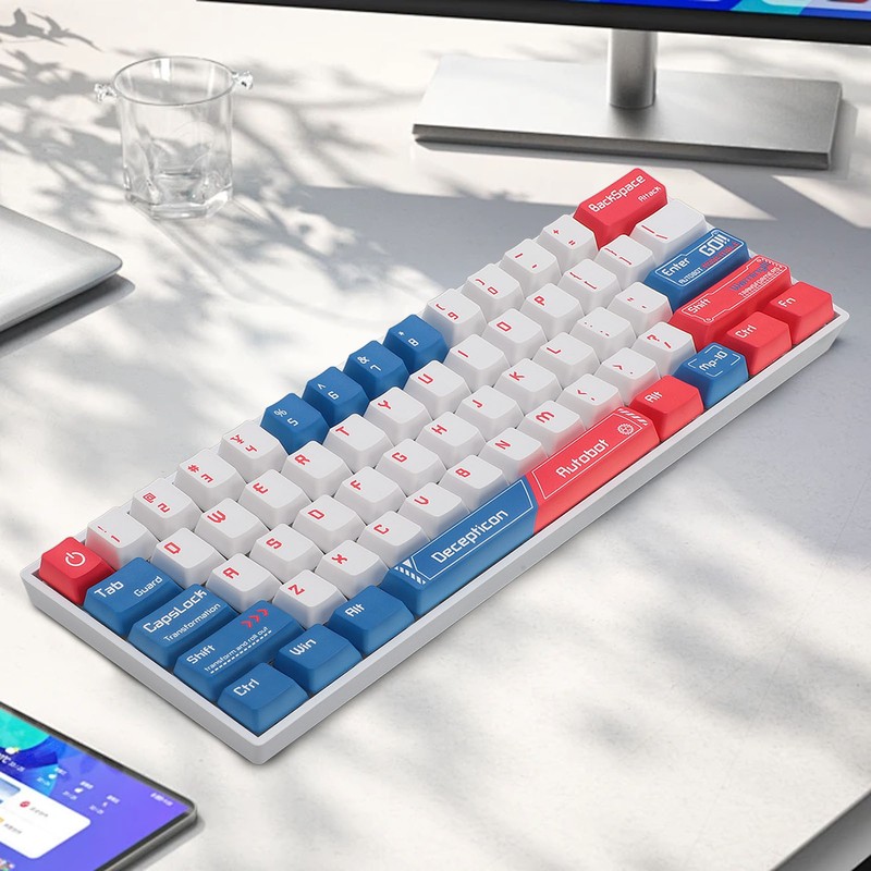 61 Keys Mechanical Gaming Keyboard 2.4G Wireless Bluetooth 3.0 5.0