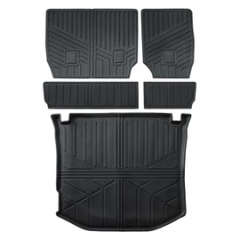 LNZMPART Trunk Seat Back Protector Compatible with 2011-2022 Jeep Grand Cherokee Rear Backrest Mat Cargo Liners TPE Rubber Floor Mat All Weather Seat Covers Durable Replacement